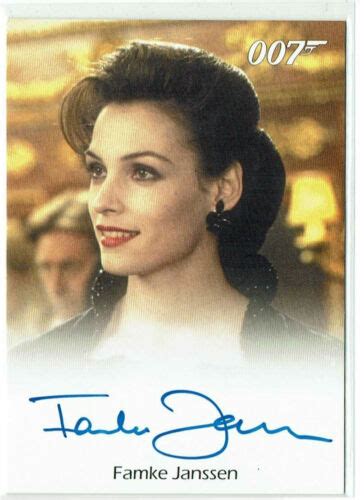 James Bond Archives 2009 Autograph Card Famke Janssen As Xenia Onatopp