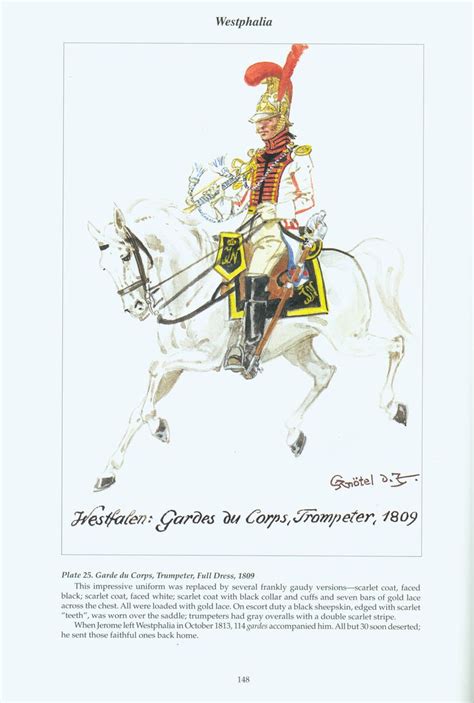 The Confederation Of The Rhine Westphalia Plate Garde Du Corps