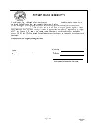 Nevada Property Resale Certificate Template Fill Out Sign Online And