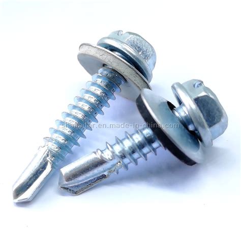 Din K C A Hex Head Self Drilling Screw With Washer Self