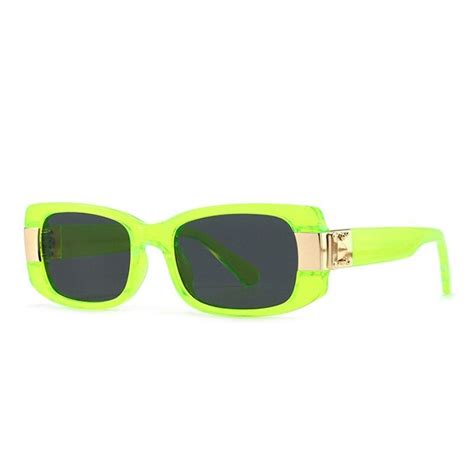 Buy Soandei Fashion Small Rectangle Sunglasses Women Retro Brand Designer Colorful Leopard Eyewear