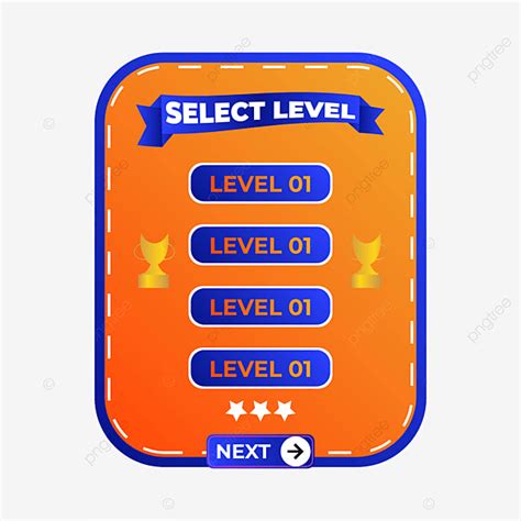 Level Select Vector Art Png Game Level Select Level Level Up Game