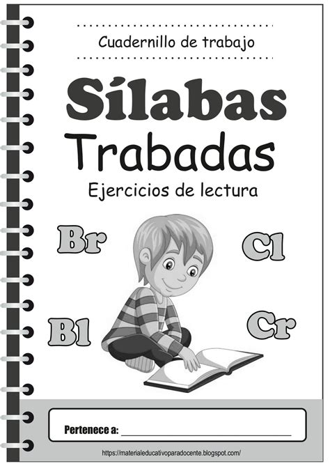 Cuaderno De Sílabas Trabadas Nivel Primaria