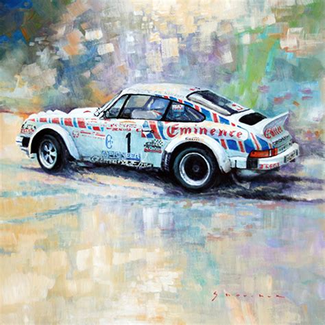 Иллюстрация Porsche 911 SC Rallye Sanremo 1981 Rohrl Geistdorfer в