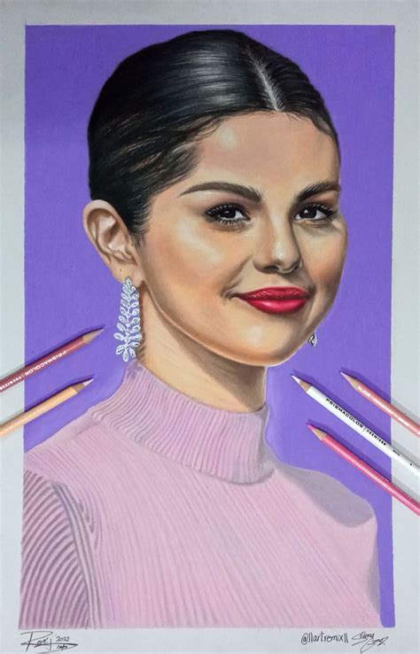 Selena Gomez Drawing Step By Step