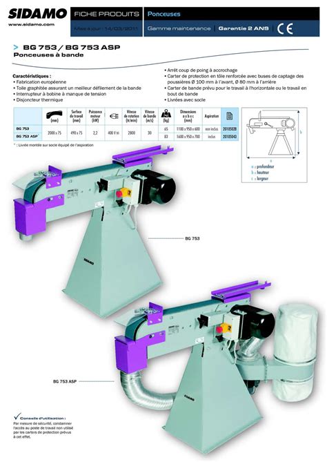 Calaméo Fiches Produits SIDAMO Gamme ponçeuses