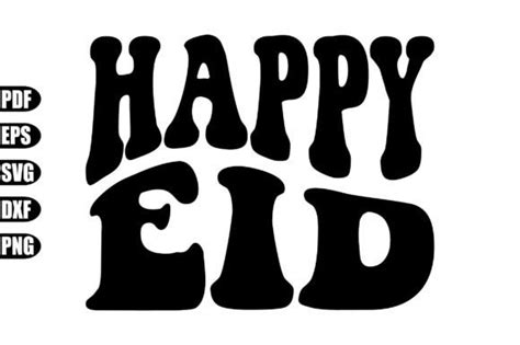 Happy Eid Svg Graphic By Creativekhadiza Creative Fabrica