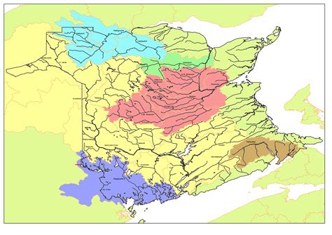 Map Of New Brunswick Watersheds