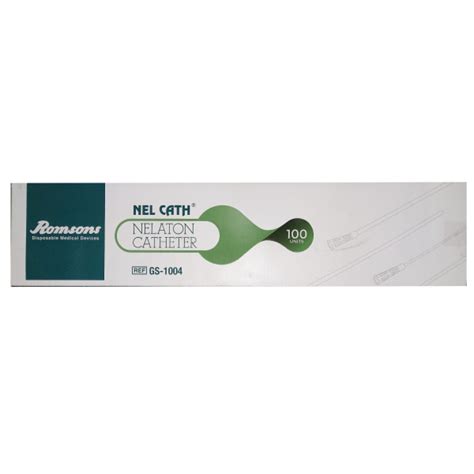 ROMSONS NEL CATH Nelaton Catheter Box Of 100 Kogland