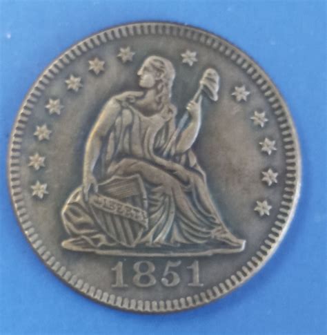 O Liberty Seated Quarter Tribute Token Restrike Etsy