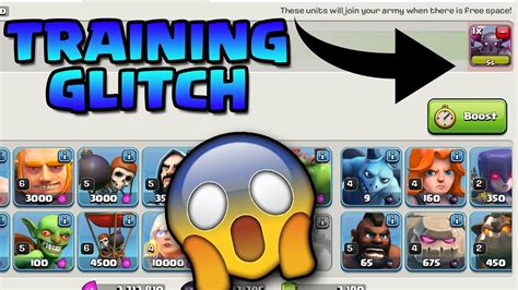 Train Any Troop In 5 Seconds Training Glitch Clash Of Clanscoc