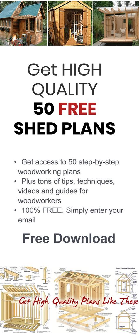 Download 50 FREE DIY SHED \ CABIN PLANS It's free. | Free shed plans ...