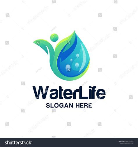 Water Life Logo Design Vector Illustration Stock Vector (Royalty Free ...