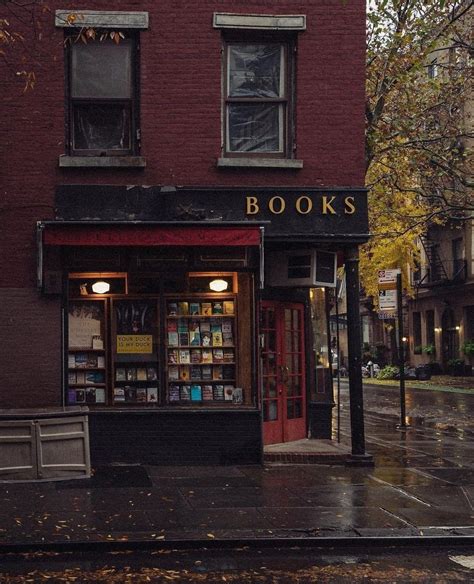 Cozy Book Store In The Rain Cozy Rainy Day Autumn Cozy Dark