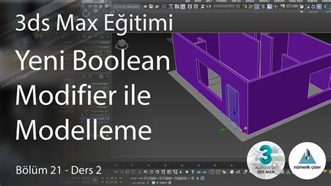 3ds Max 2024 Yeni Boolean Modifier ile Modelleme 3ds Max Eğitimi