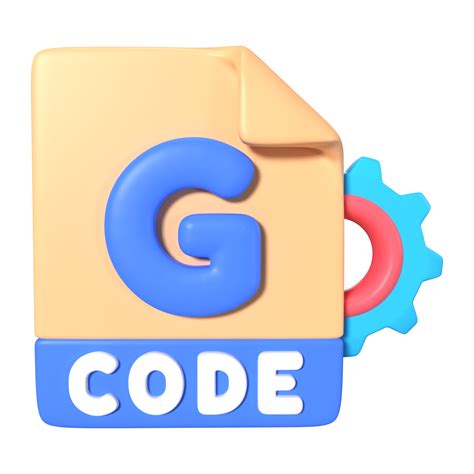 G Code File 3D Illustration Icon 33211364 PNG