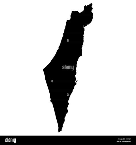 Mapa De Israel Ilustraci N Vectorial Imagen Vector De Stock Alamy