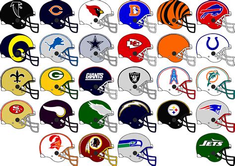 NFL team helmets 1994 by Chenglor55 on DeviantArt