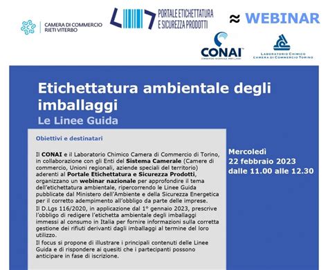 Etichettatura Ambientale Degli Imballaggi Webinar Gratuito Il Febbraio