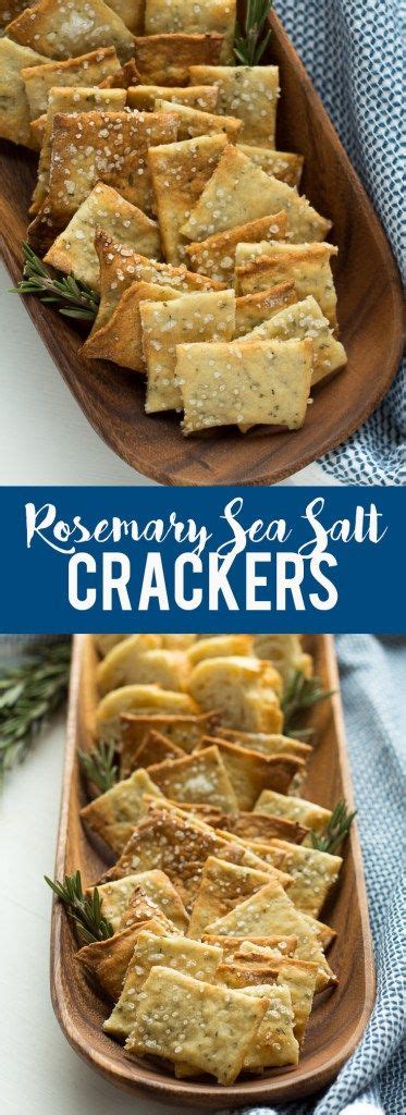 Homemade Rosemary Sea Salt Crackers Best Ever