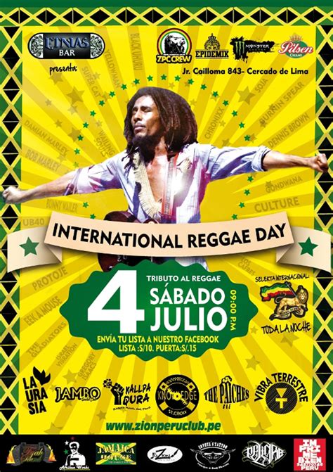 Perú Celebra Día Internacional Del Reggae