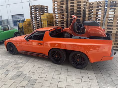 Bonkers Porsche 944 Converted To A Six Wheeler Pickup Has A 188 000 Price Tag