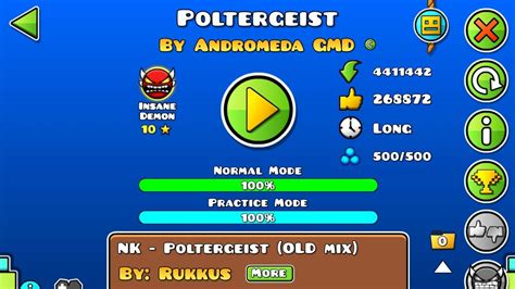 Poltergeist By Andromeda GMD Insane Demon Geometry Dash YouTube