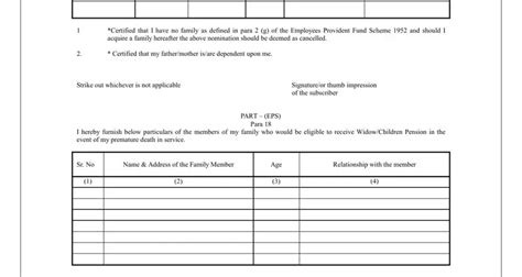 Pf Nomination Declaration Form ≡ Fill Out Printable Pdf Forms Online