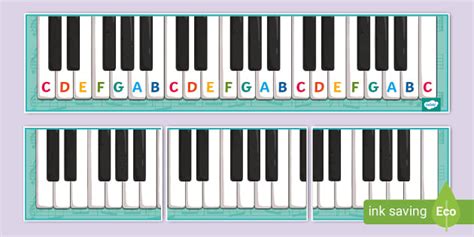 Piano Keyboard Printable Pdf Display Banner Twinkl Worksheets Library