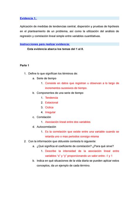 Evidencia 1 Estadistica Y Pronosticos Para La Toma Evidencia 1