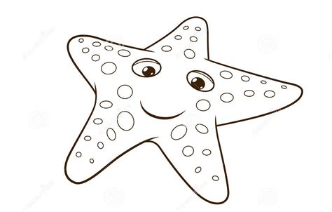 Desenho De Estrela Do Mar E Algas Marinhas Para Colorir Tudodesenhos