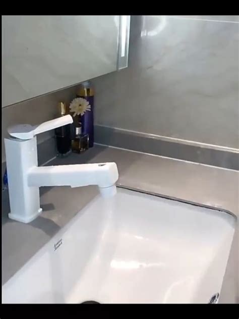 Kotot Brass Pullable Matte Black Gun Grey Electroplated Hot And Cold Bathroom Faucet Sink Faucet