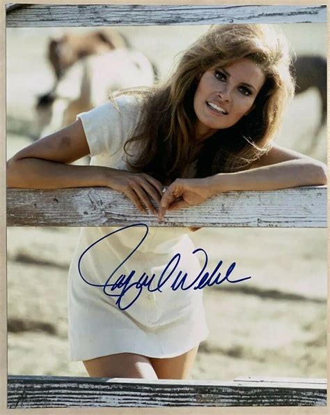 Raquel Welch Autographed X Picture Autograph Signed Photo