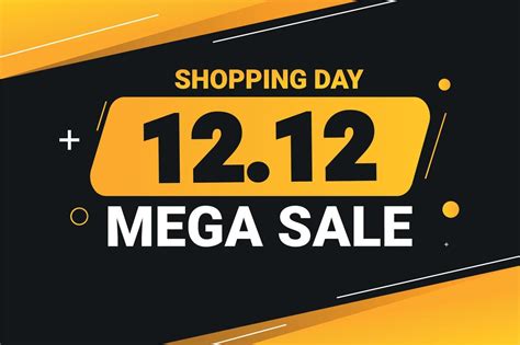 Shopping Day Mega Sale Banner And Sale Poster Template