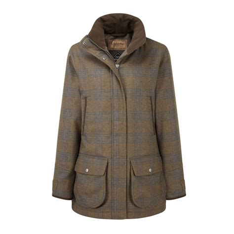 Schoffel Ladies Ptarmigan Tweed Shooting Coat Ladies From