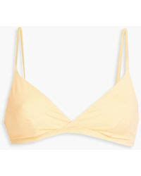 Onia Malin Triangle Bikini Top In Orange Lyst