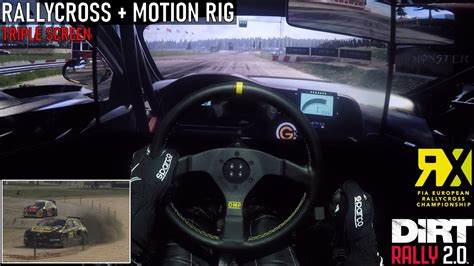 Rallycross Höljes Race D Box Full Motion Simulator Triple Screen