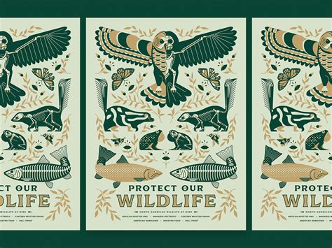 "Protect our Wildlife" AfterHoursATX 2019 Poster by Mike Casebolt on ...