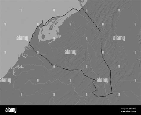 Umm Al Qaywayn Emirate Of United Arab Emirates Bilevel Elevation Map