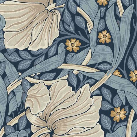 William Morris Pimpernel Blue Wallpaper On Sale Bed Bath And Beyond