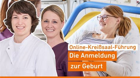 Online Kreißsaal Führung Anmeldung zur Geburt YouTube