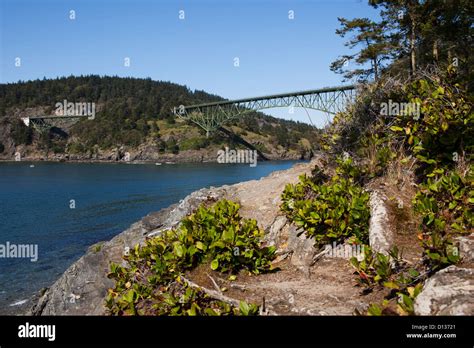 Deception Pass Washington State Usa Stock Photo Alamy