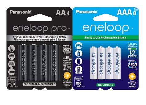 Panasonic BK 3HCCA4BA Eneloop Pro AA High Capacity Ni MH Pre Charged