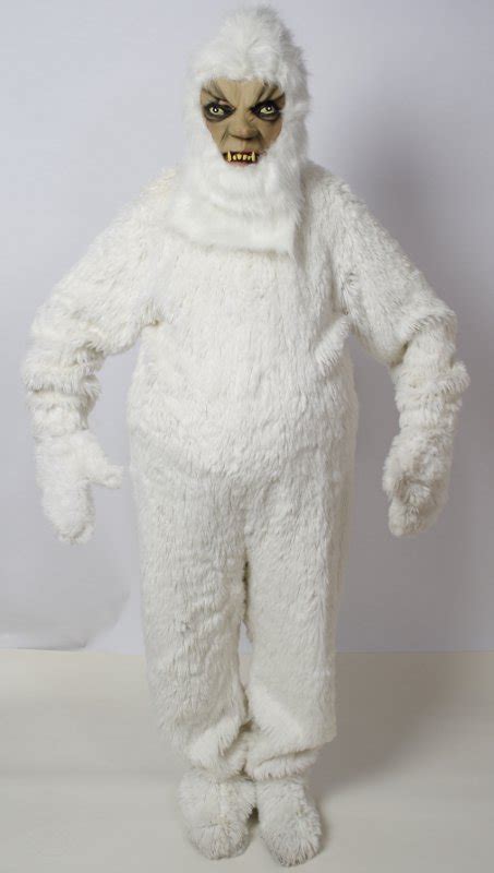 Yeti Outfit Wei Overall Weicher Kopf Handschuhe Und Gamaschen