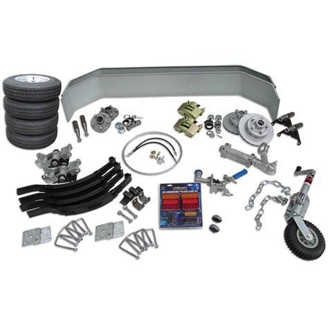 CM Trailer - Tandem Axle Trailer Kit - Hydraulic Braked - 2000kg - 13 ...