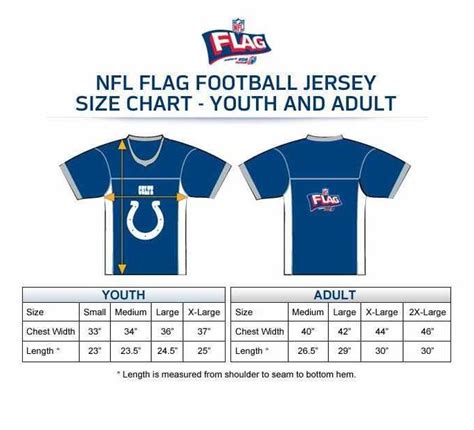 Youth Soccer Jersey Size Chart