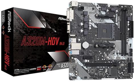 ASRock A320M HDV R4 0 AMD Ryzen AM4 MATX Motherboard Price From Eromman