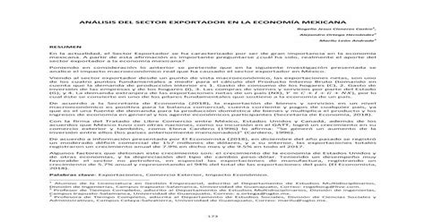 AnÁlisis Del Sector Exportador En La EconomÍa Ruiiecunammx422114