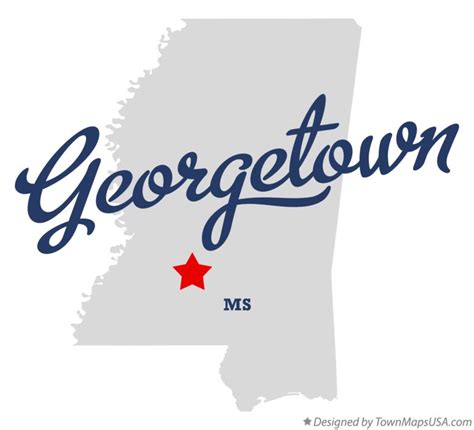 Map of Georgetown, MS, Mississippi