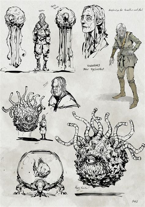 Xanathar And Narl Shawn Wood Creature Concept Art Dnd Art Hippie Art